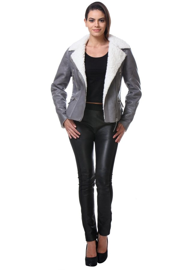 Crowngate Leathers Wool Lined Jacket Womens 0296